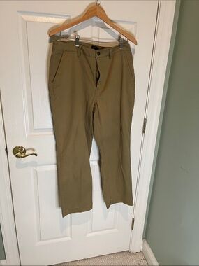Quince Straight-Leg Pants in Khaki